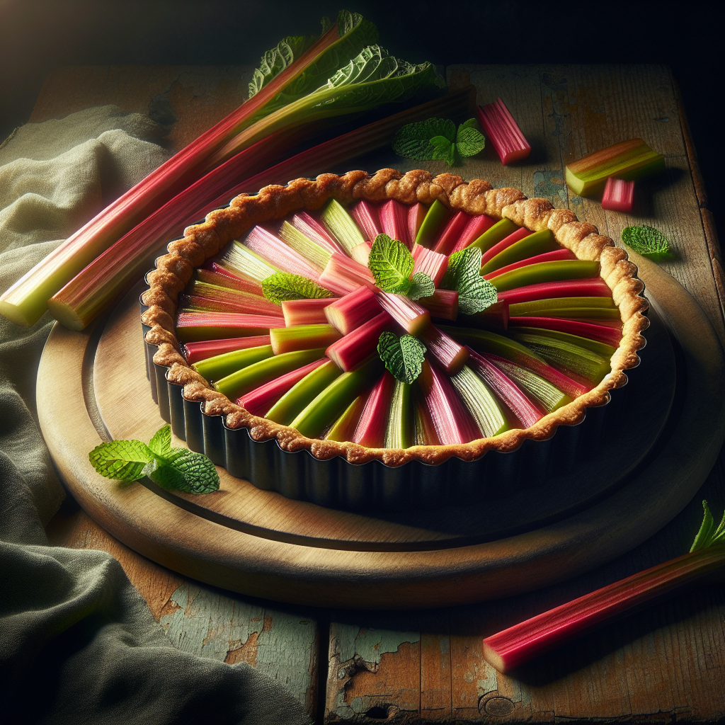 Image de Tarte à la rhubarbe