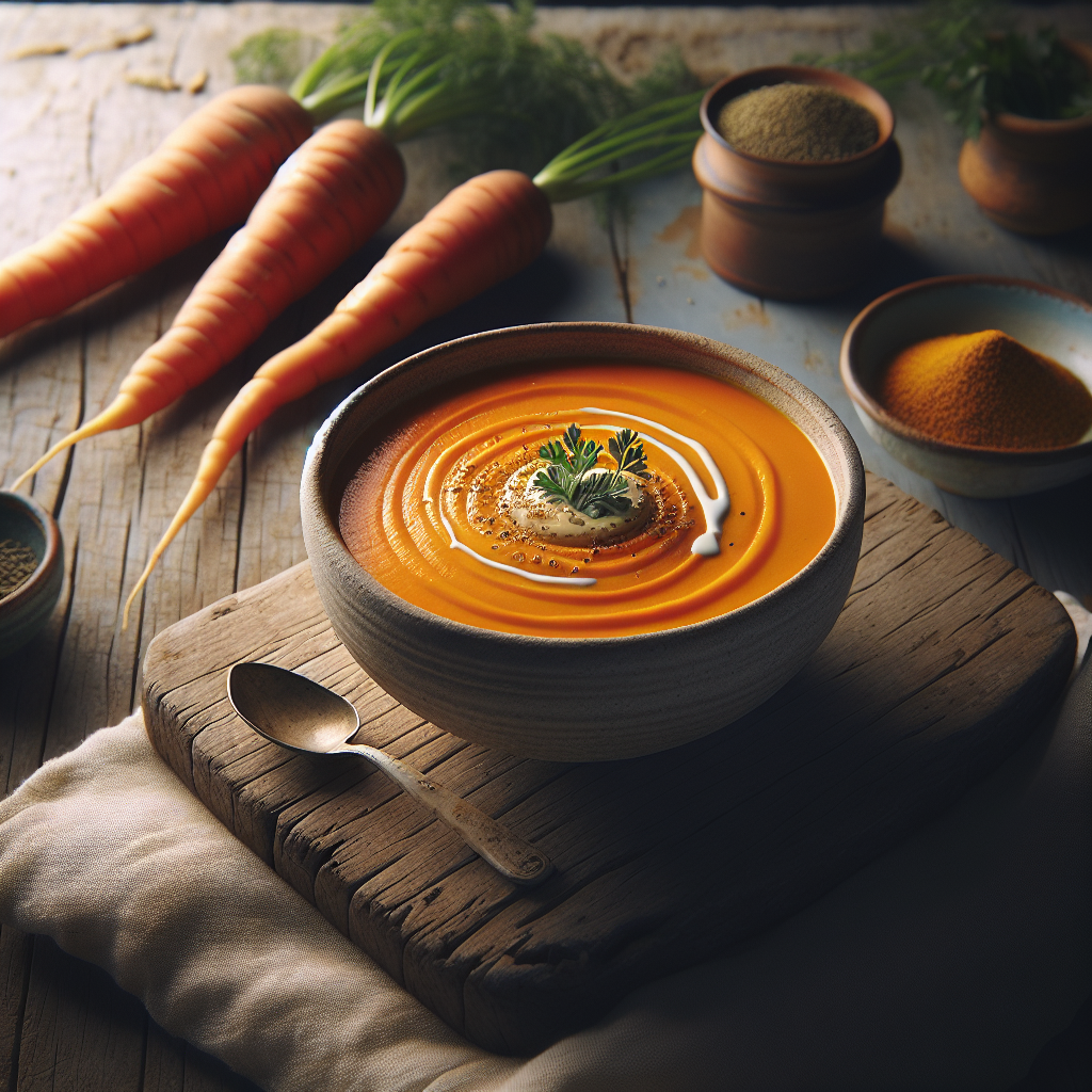 Image de Velouté de carottes des Landes au cumin