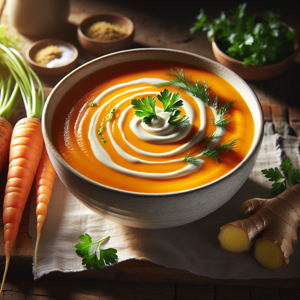 Image de Velouté de carottes et gingembre