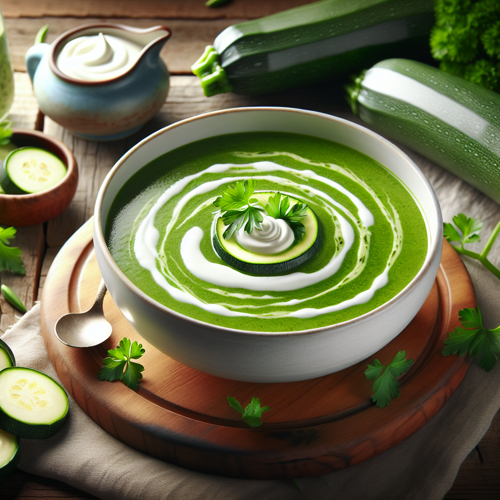 Image de Velouté de courgettes à la crème